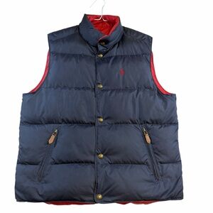 Polo Ralph Lauren Vest Puffer Reversible Feather Down Insulated Men’s Large
